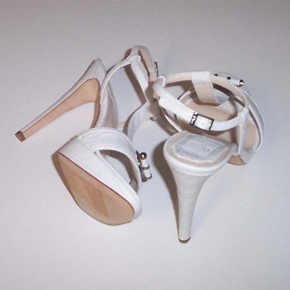 NEW DIOR croc print T-strap platform sandal 37.5 - Picture 4 of 5